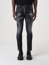 Dsquared2 Pioner Wash Skater Jeans In Black