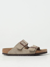 Birkenstock Arizona Bf In Nubuck Color Taupe In Beige