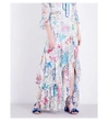 PETER PILOTTO Floral-Print Silk-Georgette Maxi Skirt