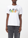 APC T恤 A.P.C. 女士 颜色 白色,f12299001