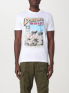Dsquared2 Printed Cotton T-shirt In White