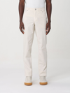 Brunello Cucinelli Five Pockets Beige Trousers In White