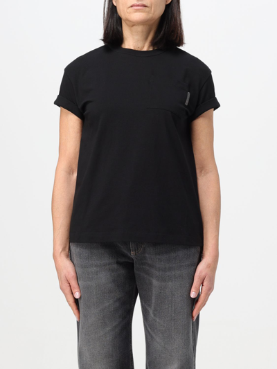 Brunello Cucinelli Sweater  Woman Color Black In Black