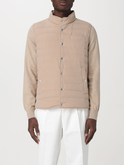 Brunello Cucinelli Suit Vest  Men Color Beige In Beige