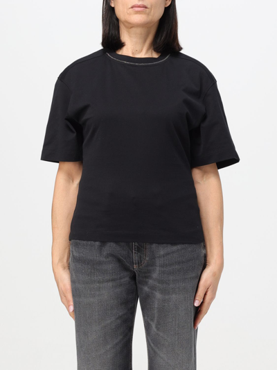 Brunello Cucinelli T-shirt  Woman Colour Black