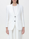 Brunello Cucinelli Viscose And Linen Single-breasted Blazer In White