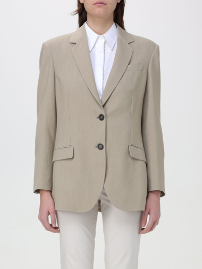 Brunello Cucinelli Blazer  Woman Color Beige In Beige