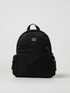 Dolce & Gabbana Logo-plaque Zipped Backpack In Black
