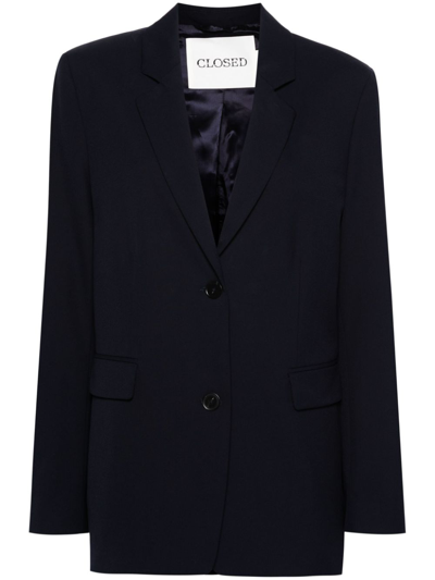 Closed Lola Single-breasted Blazer In Blue