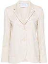 Harris Wharf London Single-breasted Blazer Jacket In White