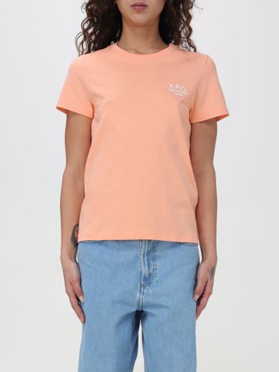 Apc T-shirt A.p.c. Woman In Orange