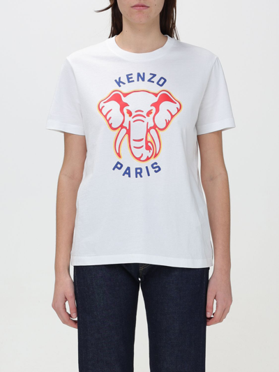 KENZO T-SHIRT KENZO WOMAN COLOR WHITE,F18556001