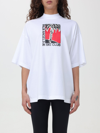 Palm Angels Ski Club Graphic Print Crew Neck T-shirt In White