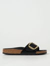 Birkenstock Womens Madrid Big Buckle Oiled Leather In Black