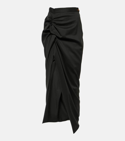 VIVIENNE WESTWOOD PANTHER WOOL MAXI SKIRT