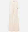 Joseph Weite High-rise-hose Tunis Aus Baumwolle In Weiss
