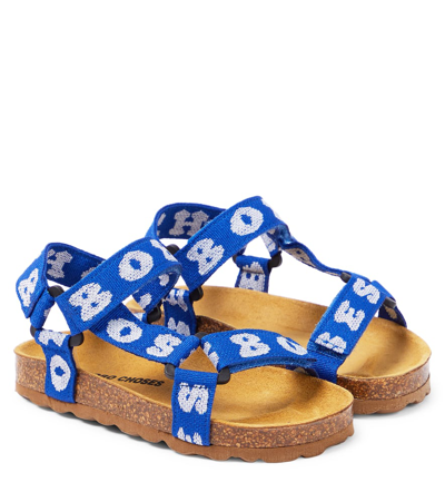 Bobo Choses Kids' Logo-jacquard Sandals In Blue