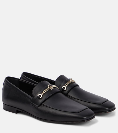 Christian Louboutin Loafers Mj Moc Aus Leder In Bk01 Black