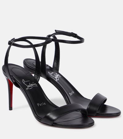 Christian Louboutin Loubi Flip Spikes Donna Flat Sandals In Black