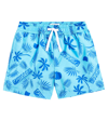 Moschino Printed Swim Trunks In Multicoloured