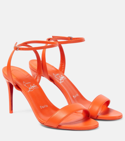 Christian Louboutin Loubigirl Ankle-strap Red Sole Sandals In Orange