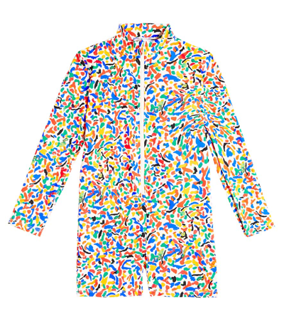 Bobo Choses Kids' Confetti Rashguard Swimsuit In Multicoloured