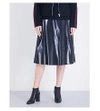 YANG LI Minimal Wool-Blend Midi Skirt