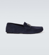 Dolce & Gabbana Man Loafers Midnight Blue Size 9 Calfskin In Navy