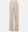 FFORME FAYE HIGH-RISE WOOL WIDE-LEG PANTS