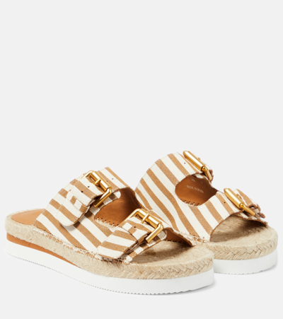 See By Chloé Glyn Espadrille Slides In 221-tan