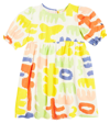 Bobo Choses Carnival Puff-sleeve Cotton Dress In Multicoloured