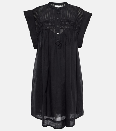 Isabel Marant Étoile Leazali Pintuck Midi Dress In Black