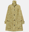Dries Van Noten Reston Wave-print Single-breasted Oversized Coat In Multicoloured