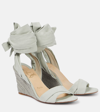 Christian Louboutin Melides Du Desert Ankle-tie Red Sole Sandals In Grey