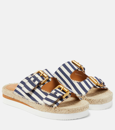 See By Chloé Blue Glyn Slides In 401-dark Blue