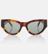 Saint Laurent Sl 94 Cat Eye-frame Sunglasses In Brown
