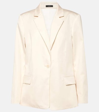 Joseph Joaquim Cotton-sateen Blazer In Cream