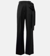 SIMONE ROCHA FLORAL-APPLIQUÉ STRAIGHT trousers