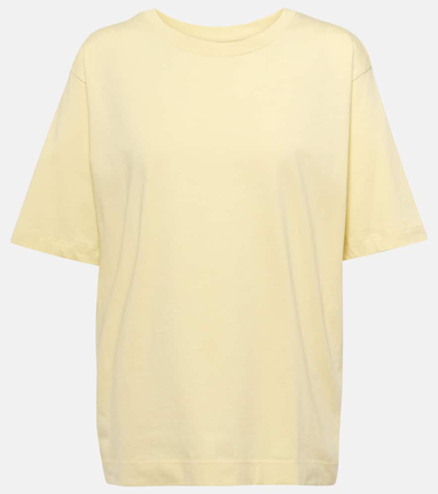 Dries Van Noten Cotton Jersey T-shirt In Pale Yellow