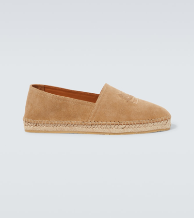 Etro Suede Espadrilles In Brown