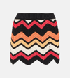 Alanui Kaleidoscopic Cotton-blend Miniskirt In Multicoloured