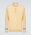 ETRO LINEN AND COTTON POLO SWEATER