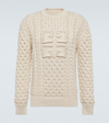 GIVENCHY 4G CABLE-KNIT COTTON-BLEND SWEATER