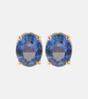 SHAY JEWELRY 18KT ROSE GOLD EARRINGS WITH BLUE SAPPHIRES