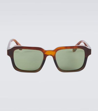 Giorgio Armani Rectangular Sunglasses In Brown