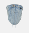 VETEMENTS COTTON DENIM CORSET