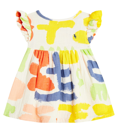 Bobo Choses Baby Carnival Ruffled Cotton Dress In Offwhite