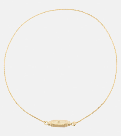 Marie Lichtenberg Coco Micro 18kt Gold Necklace