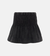 Isabel Marant Étoile Isabel Marant Etoile Charcoal Cotton Pacifica Mini Skirt In Black