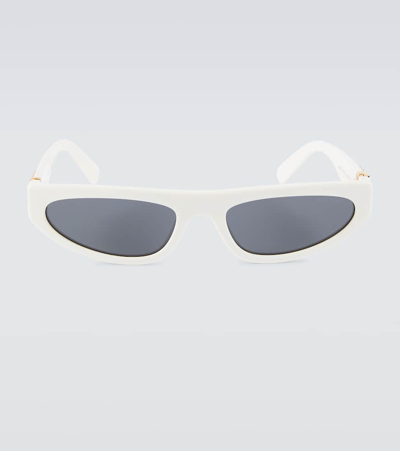 Miu Miu Miu Glimpse Cat-eye Sunglasses In White